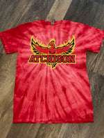 Atchison red tie dye tee