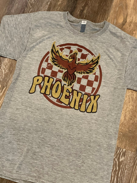 Phoenix checkered tee