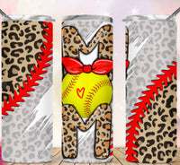 Softball mom tumbler