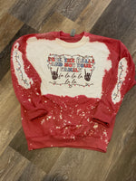 Deck the halls skeleton sweater