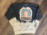 You are Enough sunflower bleached crewneck